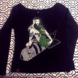 Fatal Tattoo Pinup Rockabilly Sweatshirt